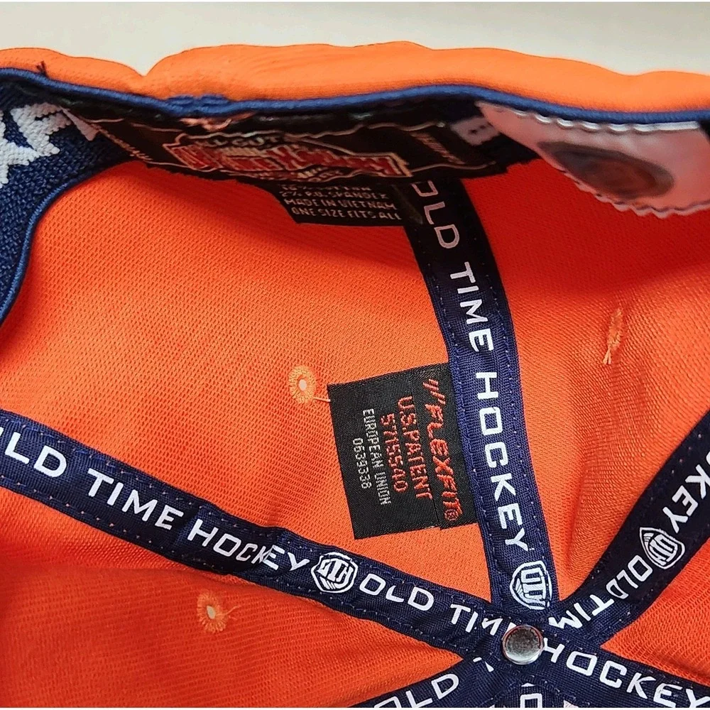 New York NY Islanders Orange Fitted Hat NHL